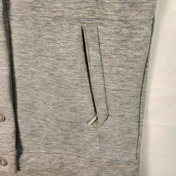 The North Face Jacket Womens Medium Gray Snap Hoodie - Picture 8 of 13